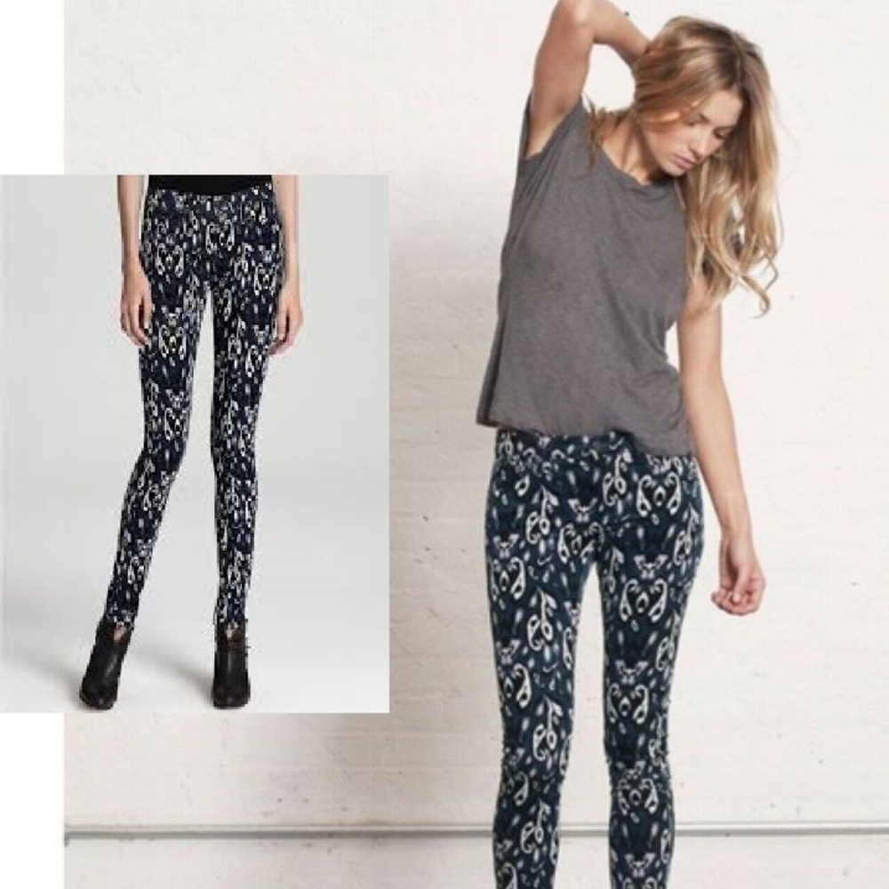 rag & bone Skinny Slim Fit Ikat Corduroy Pant sz29